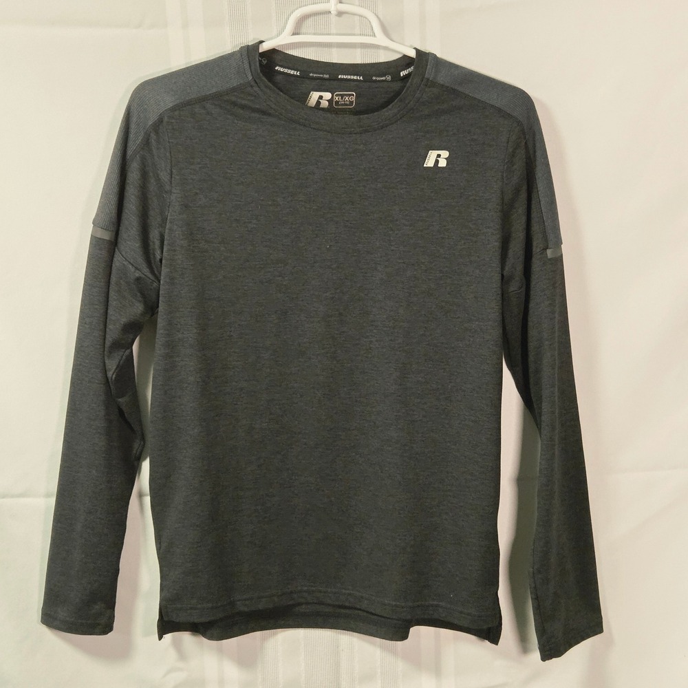 Russell Performance Tee Boys XL (14-16) Black Dri-Power 360 RB39412 Long Sleeve